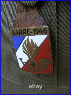 Rarissime Uniforme De Verificateur Des Douanes De La Sarre 1943-1946