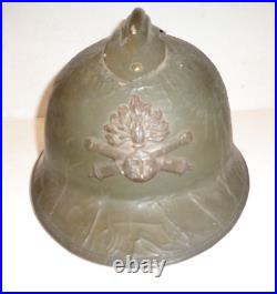 Rarissime casque ADRIAN de l' Artillerie, modèle 26, en liège. France WW. 2