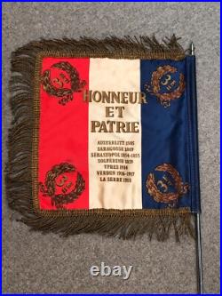 Réduction d'étendard du 3°RA WW2, 32°DI, 1°Armée, opération Dynamo, France 1940