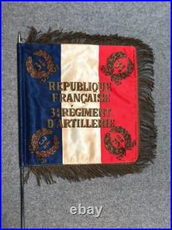 Réduction d'étendard du 3°RA WW2, 32°DI, 1°Armée, opération Dynamo, France 1940