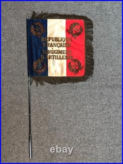 Réduction d'étendard du 3°RA WW2, 32°DI, 1°Armée, opération Dynamo, France 1940