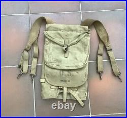 Sac À Dos Mle 1928 Avec Pochette À Gamelle Us Army Ww2 100% Original Occasion