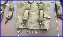Sac À Dos Mle 1928 Avec Pochette À Gamelle Us Army Ww2 100% Original Occasion