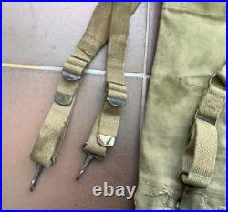 Sac À Dos Mle 1928 Avec Pochette À Gamelle Us Army Ww2 100% Original Occasion