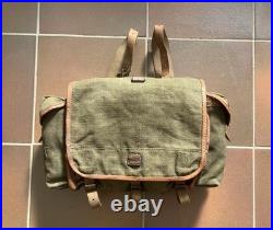 Sac À Dos Mle 1935 Français 100% Original Ww2 Avec Bretelles Occasion