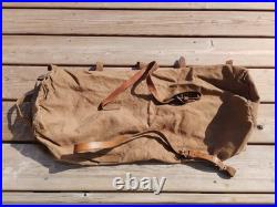 Sac à paquetage cavalerie toile cachou daté 1943 militaria WW2