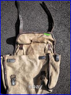 Sac inférieur modéle 1935 écrit Nom 136 RIF Mouzon Délavé complet poilu 1940 WW2