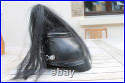 Shako allemand WW2 de la Police avec haarbuch de parade
