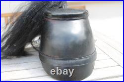 Shako allemand WW2 de la Police avec haarbuch de parade