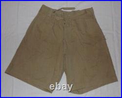 Short tropical Khaki Drill GB fabrication indienne WW2/armée française Indochine