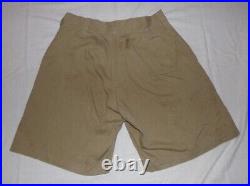 Short tropical Khaki Drill GB fabrication indienne WW2/armée française Indochine