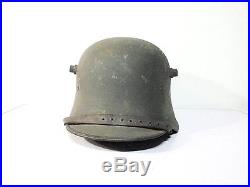 Stahlhelm 1917 feldgrau casque à pointe Prussien Allemand Verdun 14-18 39-45