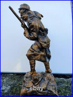 Statue de Poilu 1ère guerre 38 cm