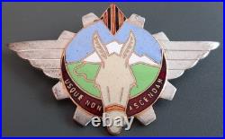 Sup Insigne 20° Compagnie Muletière 1° Armée Rhin et Danube 4° DMM ORIGINAL