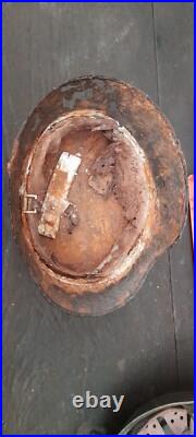 Superbe Casque Allemand De Fouille Militaria 39 45