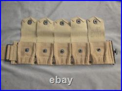Superbe Ceinturon Cartouchière Springfield M1914 US 1GM et 2GM 100% original