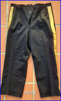 Superbe Pantalon Drap de laine Officier Marine WWII ORIGINAL UNIFORME FRANCE