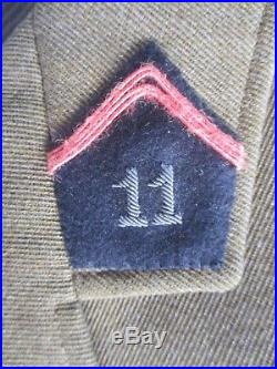 Superbe Vareuse Adjudant-Chef 11ème régiment de Cuirassiers 1940 WW2