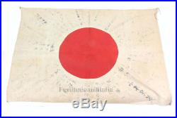 Superbe drapeau de voeux Japonnais WW2 (matériel original)