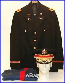 Superbe uniforme grande tenue d'officier d'artillerie US Army colonel daté 1939