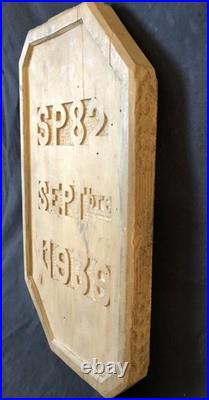 TRAVAIL DE SOLDAT SP82 SEPTbre 1939 BOIS SCULPTÉ SECTEUR POSTAL 82