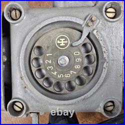 Téléphone bunker allemand Funke & Huster industriel 11 Kg Guerre Militaria