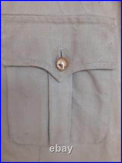 Tirailleurs Vareuse en toile sable de sous-officier de tirailleur année 1938