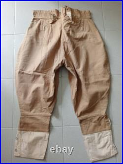 Tres Beau Pantalon-culotte Toile Kaki Troupes D'afrique Daté 1939 Taille 84 Ttbe