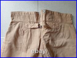 Tres Beau Pantalon-culotte Toile Kaki Troupes D'afrique Daté 1939 Taille 84 Ttbe