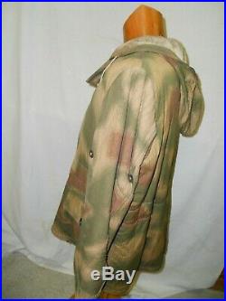 Très rare ensemble camouflé tenue hiver original du soldat Allemand stock WW2