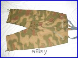 Très rare ensemble camouflé tenue hiver original du soldat Allemand stock WW2