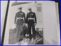 Tres rare uniforme marine corps usmc pacific guadalcanal wwii album photos ww11