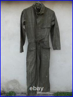 US ARMY WW2 Authentique Combinaison HBT Impregnée Anti Gaz PG Vendu en l'état