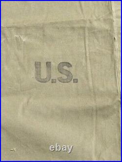 US WW2 1/2 TOILE DE TENTE reglementaire SOLDAT US MARQUAGE FRASER 1944 ORIGINALE
