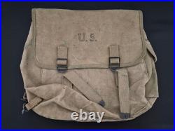 US WW2 / Musette M36 caoutchouté daté 1943 (authentique)