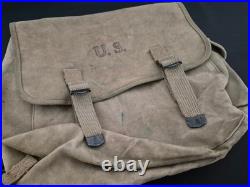 US WW2 / Musette M36 caoutchouté daté 1943 (authentique)
