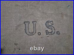 US WW2 / Musette M36 caoutchouté daté 1943 (authentique)