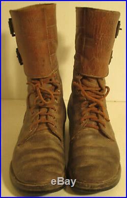 US WWII Buckle Boots Brodequins à jambières