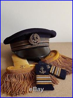 Un lot de capitaine de frégate de la marine nationale ww2 Indo militaria