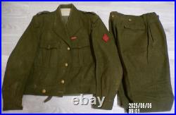 Uniforme battle dress drap laine capitaine infanterie coloniale indo