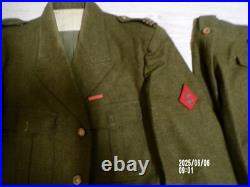 Uniforme battle dress drap laine capitaine infanterie coloniale indo