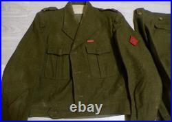 Uniforme battle dress drap laine capitaine infanterie coloniale indo Uniforme battle dress drap laine capitaine infanterie coloniale indo