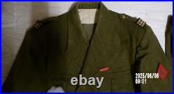 Uniforme battle dress drap laine capitaine infanterie coloniale indo Uniforme battle dress drap laine capitaine infanterie coloniale indo