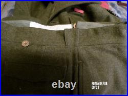 Uniforme battle dress drap laine capitaine infanterie coloniale indo