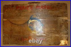 Valise peinte en bois 6° RTS Régiment Tirailleurs Sénégalais ORIGINAL Coloniale