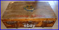 Valise peinte en bois 6° RTS Régiment Tirailleurs Sénégalais ORIGINAL Coloniale