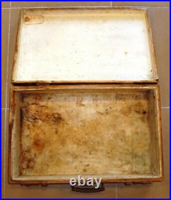 Valise peinte en bois 6° RTS Régiment Tirailleurs Sénégalais ORIGINAL Coloniale