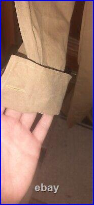 Veritable Chemise Brune Allemande Ww2 Normandie German Allemand