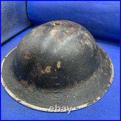 Véritable Seconde Guerre Mondiale WW2 Armée Britannique Combat Casque Avec Liner