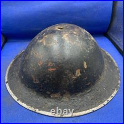 Véritable Seconde Guerre Mondiale WW2 Armée Britannique Combat Casque Avec Liner